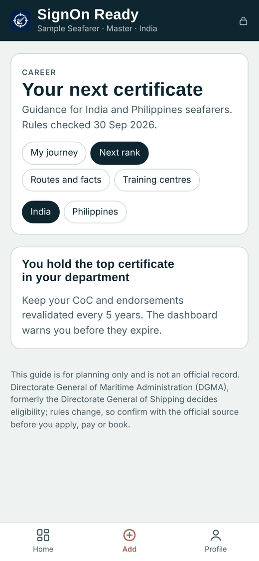 Career guide for the next certificate